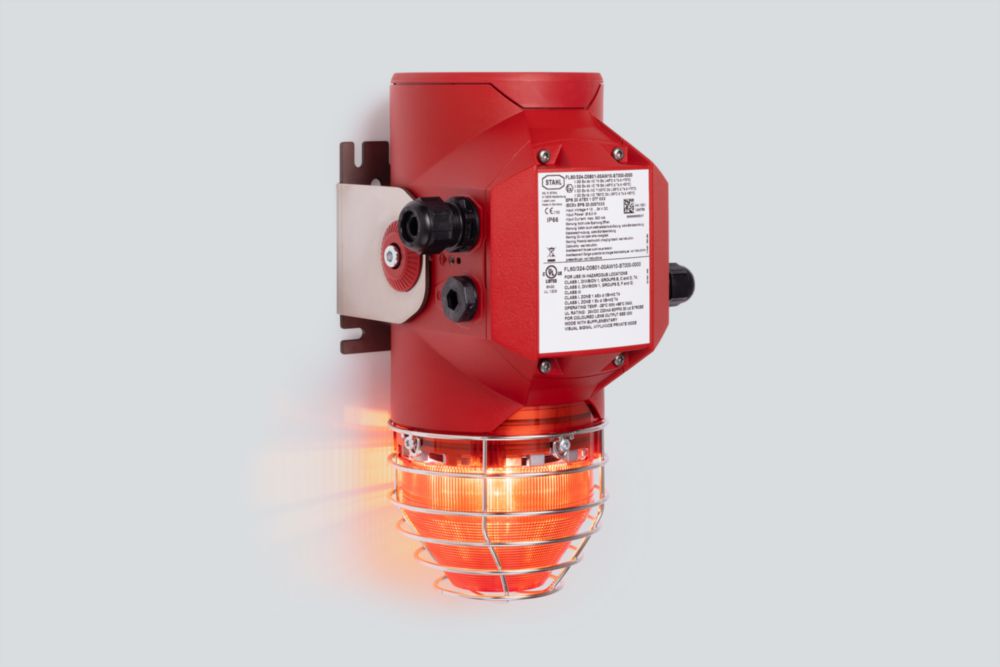 Ex Optisches Signalgerät mit Anschlussraum, LED / 5 J, ALU, Reihe FL60/3 - YODALEX 3 R. STAHL
